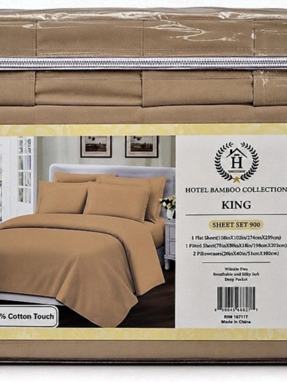 Hotel Home Collection Sheet Set 300 King Cotton Sheet Set NWT